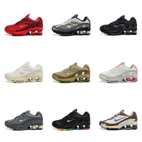 Supreme x Nike Shox Ride 2 comfortable and trendy low-top casual running shoes for men and women-2664